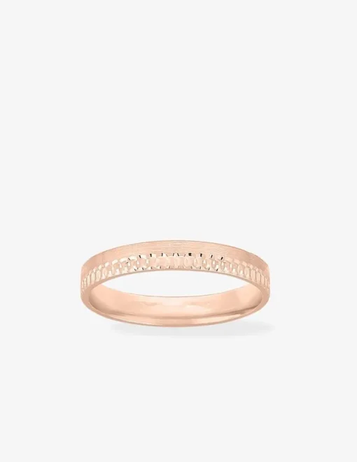 Alliance or rose 750 ‰ fantaisie - Mariage