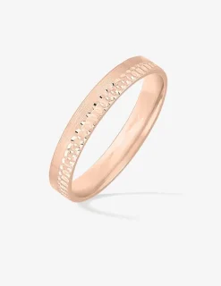 Alliance or rose 750 ‰ fantaisie - Mariage