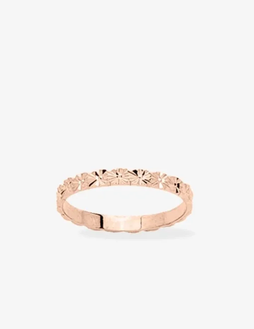 Alliance or rose 375 ‰ fantaisie - Mariage
