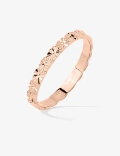 Alliance or rose 375 ‰ fantaisie - Mariage