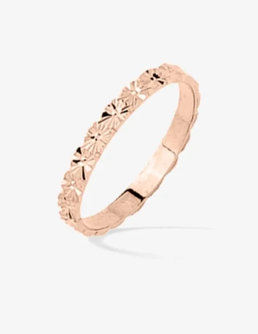Alliance or rose 375 ‰ fantaisie - Mariage