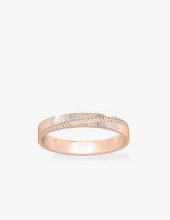 Alliance or rose 375 ‰ fantaisie - Mariage