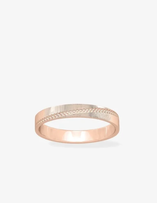 Alliance or rose 375 ‰ fantaisie - Mariage