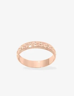 Alliance or rose 375 ‰ fantaisie - Mariage