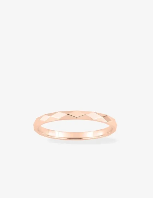 Alliance or rose 375 ‰ fantaisie - Mariage