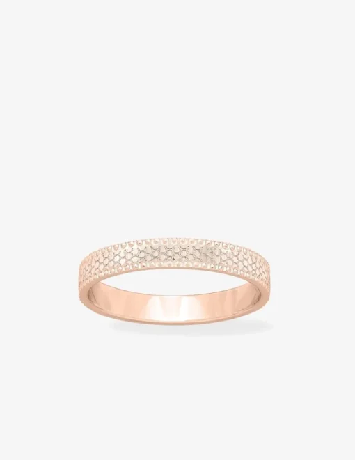 Alliance or rose 375 ‰ fantaisie - Mariage