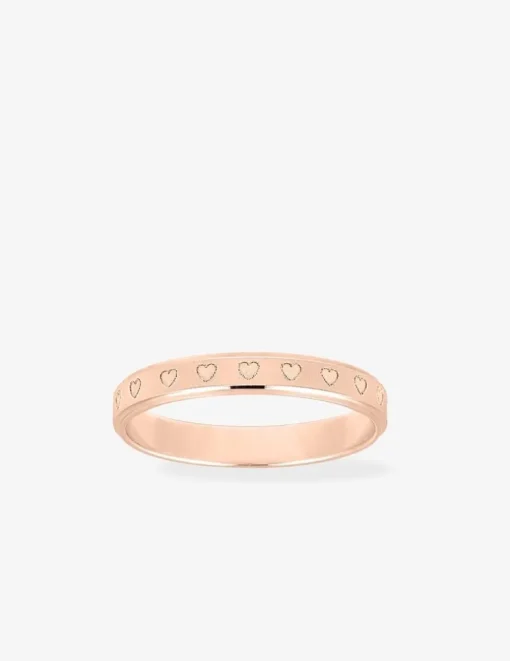Alliance or rose 375 ‰ fantaisie - Mariage