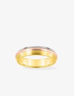 Alliance or tricolore 750 ‰ lisse - Mariage