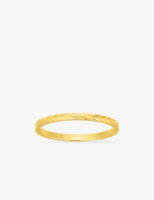 Alliance épi 1,5 mm or jaune 750‰ - Mariage