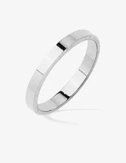 Alliance ruban 2,5 mm or blanc 750‰ - Mariage