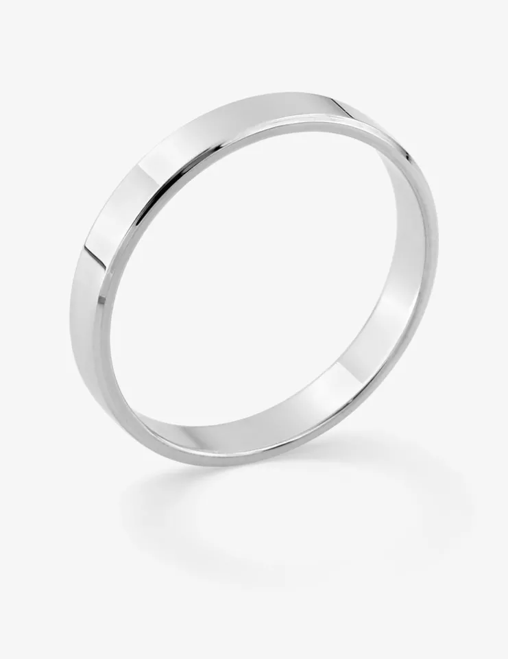 Alliance ruban 3 mm or blanc 750‰ SO OR