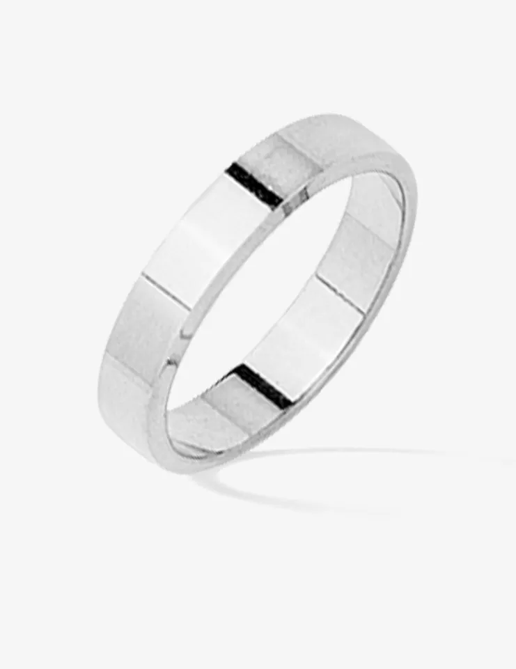 Alliance ruban 4 mm or blanc 750‰ SO OR