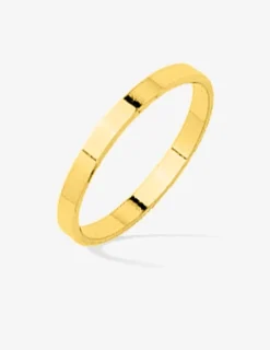Alliance ruban 2 mm or jaune 750‰ - Mariage