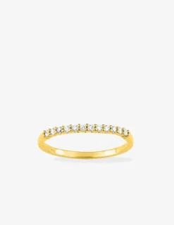 Alliance serti griffes or jaune 375 ‰ et oxydes de zirconium - Mariage