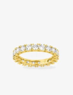 Alliance tour complet or 375 ‰ jaune et diamants synthétiques 2,10 ct SO OR