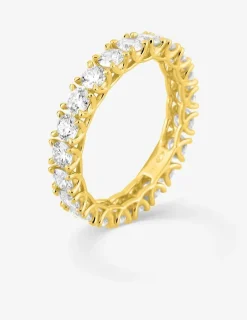 Alliance tour complet or 375 ‰ jaune et diamants synthétiques 2,10 ct SO OR