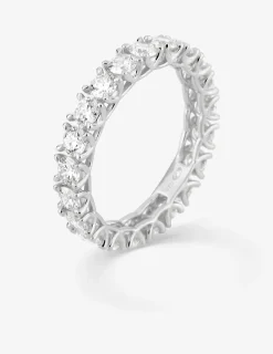 Alliance tour complet or 375 ‰ blanc et diamants synthétiques 2,10 ct SO OR