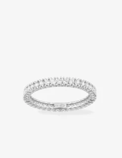 Alliance tour complet taille 54 en or blanc 375 ‰, diamants synthétiques 0,70 ct SO OR