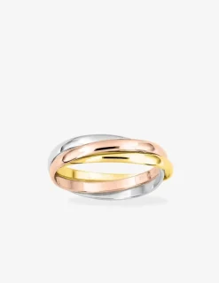 Alliance tricolore triple anneau 2 mm or 750‰ SO OR