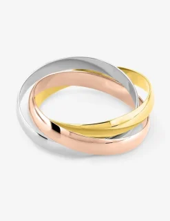 Alliance triple anneau 3 mm or 750‰ tricolore - Mariage