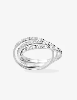 Alliance triple anneau 2 mm or blanc 375‰ - Mariage