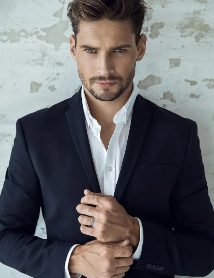 Bague acier CARGO 3 bandes finition brillant et 2 bandes câbles largeur 8mm SO OR