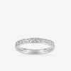 Bague acier gris et oxydes blancs SO OR