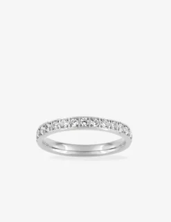 Bague acier gris et oxydes blancs SO OR