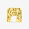 Bague ajustable en acier doré SO OR