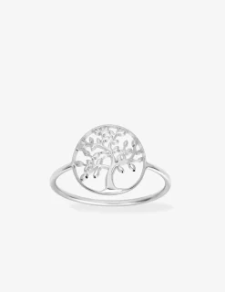 Bague arbre de vie ajouré argent rhodié 925 ‰ SO OR