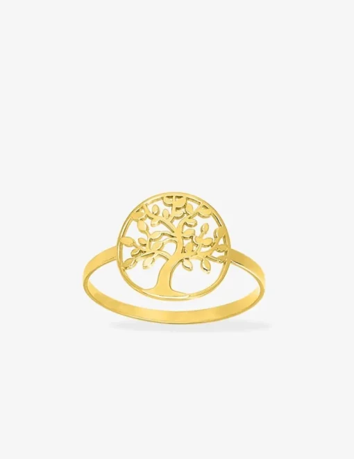 Bague arbre de vie en or jaune 375 ‰ SO OR