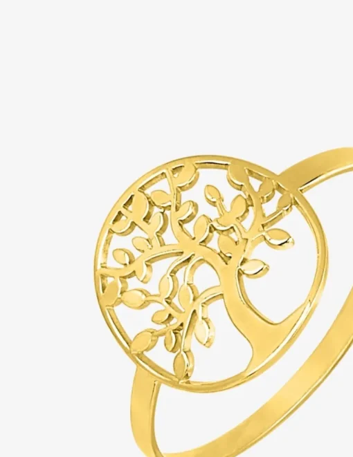 Bague arbre de vie en or jaune 375 ‰ SO OR