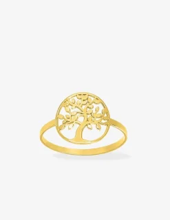 Bague arbre de vie or jaune 750 ‰ SO OR
