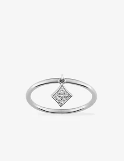 Bague argent 925 ‰ rhodié et oxydes de zirconium fantaisie SO OR