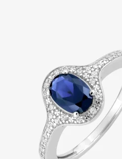Bague argent 925 ‰ rhodié et oxydes de zirconium de couleurs SO OR