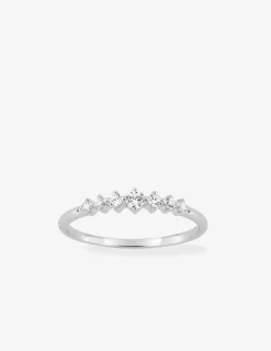 Bague argent 925 ‰ rhodié et oxydes de zirconium blancs SO OR