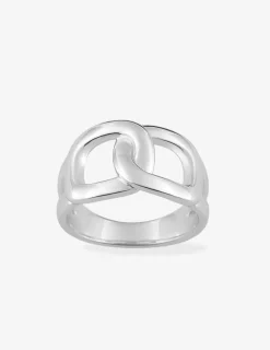 Bague argent 925 ‰, tout métal, maillons arrondis SO OR