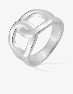 Bague argent 925 ‰, tout métal, maillons arrondis SO OR