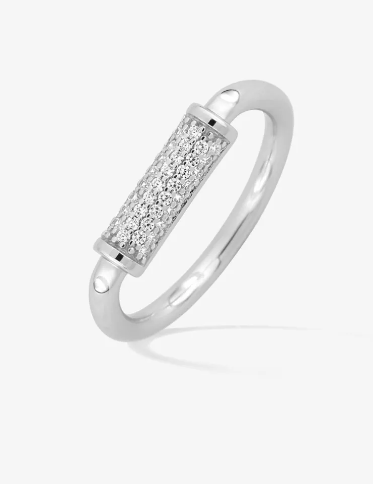 Bague argent 925‰ et détail oxyde blanc SO OR