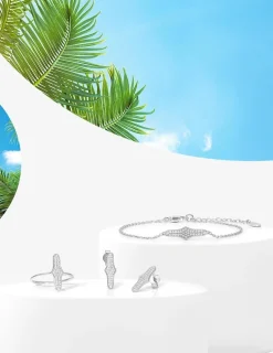 Bague argent 925‰ oxyde blanc ovale fantaisie SO OR