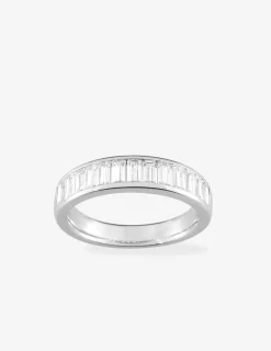 Bague argent 925‰ rhodié et oxydes de zirconium rectangles SO OR