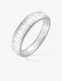 Bague argent 925‰ rhodié et oxydes de zirconium rectangles SO OR