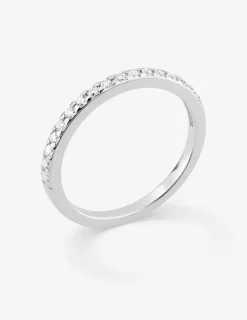 Bague argent rhodié 925 ‰ et oxyde de zirconium 1 mm SO OR