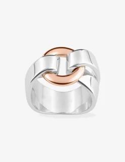 Bague bicolore argent 925 ‰, fantaisie SO OR