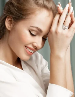Bague bicolore argent 925 ‰, tout métal, fantaisie SO OR