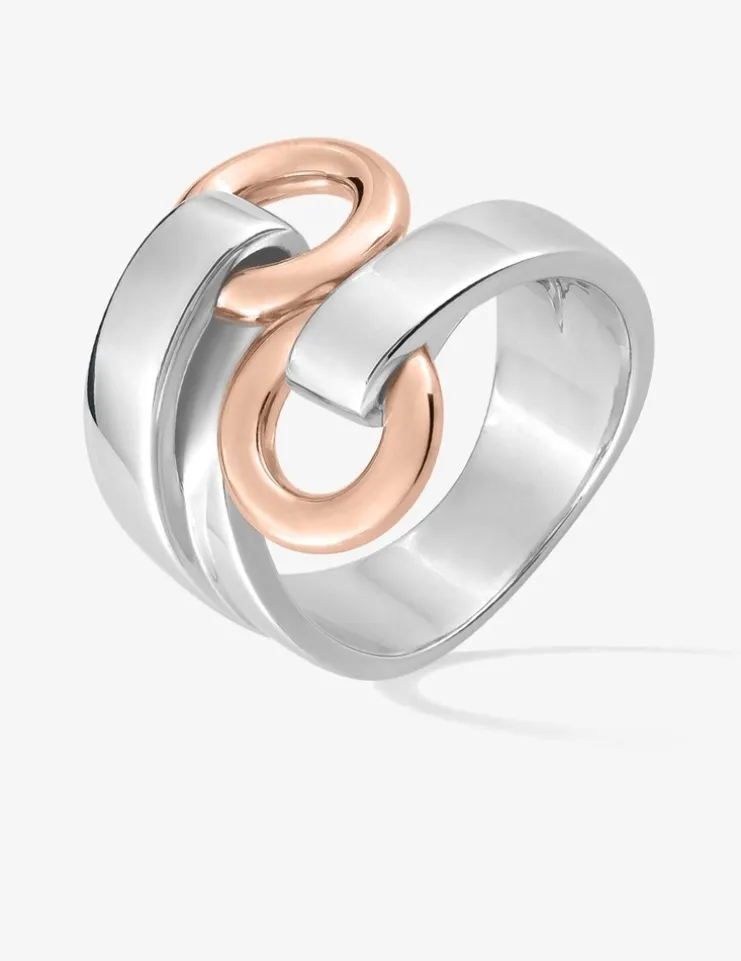 Bague bicolore argent 925 ‰, tout métal SO OR