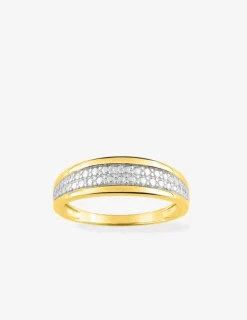 Bague bicolore or jaune 750 ‰ et rhodium SO OR