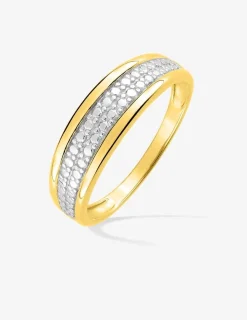 Bague bicolore or jaune 750 ‰ et rhodium SO OR