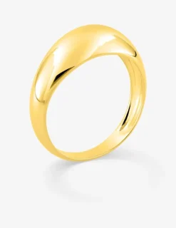 Bague bombée plaqué or SO OR