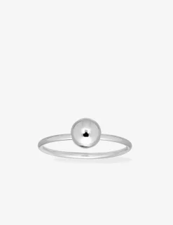 Bague boule argent 925‰ rhodié SO OR